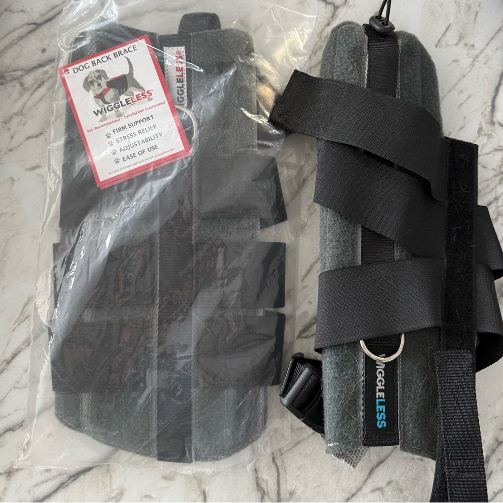 WiggleLess Dog Back Brace (IVDD Dogs)- New and EUC